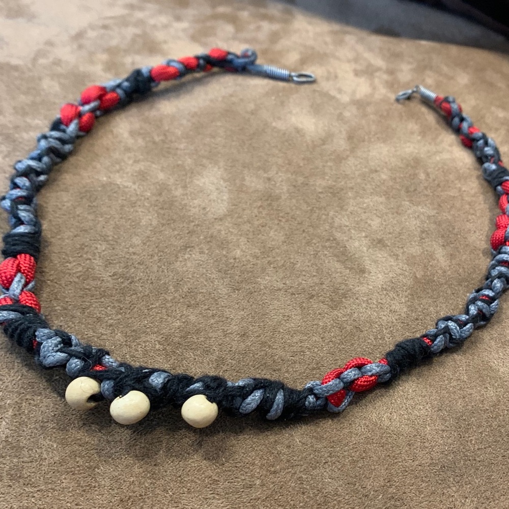Hand stitched chain